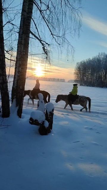 Отдых для души.Морозный закат.