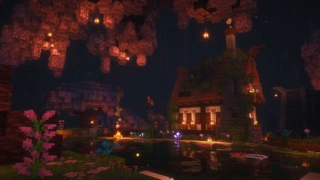 Не будь таким строгим к себе…(музыка Minecraft с мягким дождём, огнём)