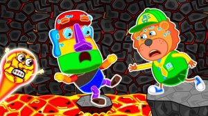 Маша и Леопольд. Пещера с лавой - Мультик для детей