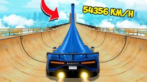 СПУСК БЕЗ ТОРМОЗОВ ПО МЕГА ТРАМПЛИНУ В ГТА 5 - ЭКСПЕРИМЕНТ В GTA 5