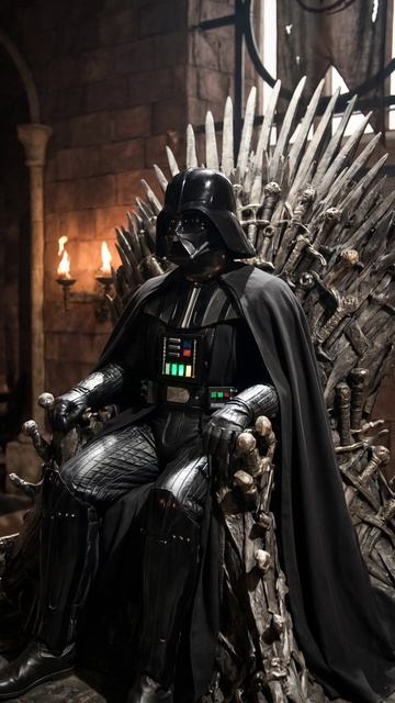 Дарт Вейдер на троне 