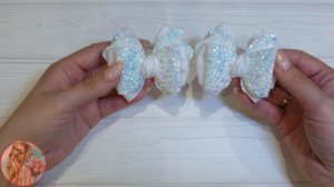 МК Школьных бантиков, Белые бантики, Бантики на 1 сентября, Бантики из кожзама