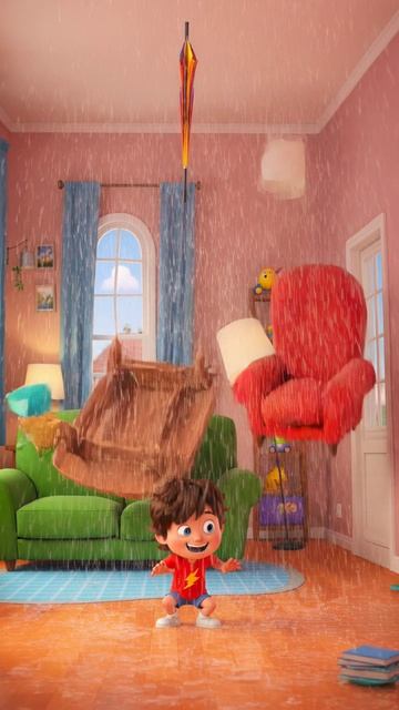 НЕ ОТКРЫВАЙ ЗОНТ ДОМА… НАЧНЁТСЯ ШТОРМ 😱🌧️