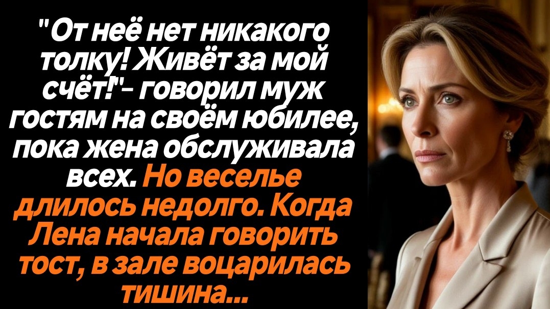 Жизненные истории/Она живёт за мой счёт! - говорил муж на своём юбилее