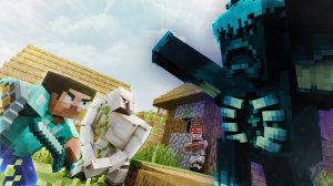 Страж против деревни (Атака стража) (Майнкрафт анимация)