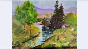 Живопись акрилом. Разбор работ по курсам живописи а Жиляева