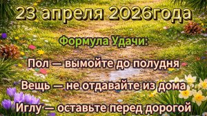 Народные приметы на 23 апреля 2026 года