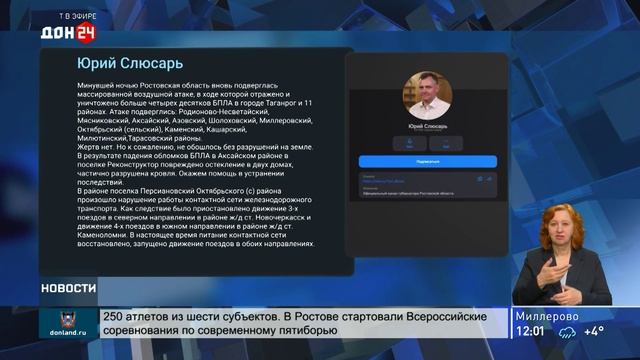 Ночная атака БПЛА