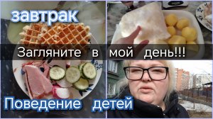 Загляните в мой день//завтрак//поведение