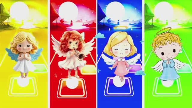 Маленький Ангел под Coffin Dance! 👶✨ Эпичный Tiles Hop: Little Angel в мире музыки