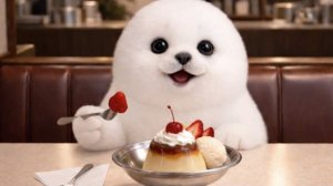 МУКБАНГ /МИЛЫЙ ТЮЛЕНЬ АРАЛЕ ЕСТ ДОМАШНИЙ ПУДИНГ И ФРУКТЫ /АСМР