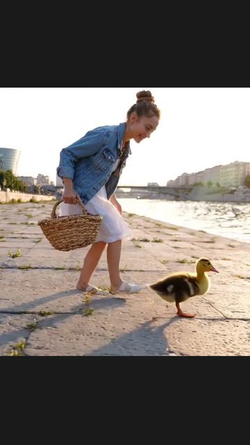 #утенок #друзья #природа #видео #веселье #птицы