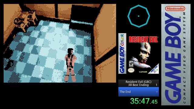 Resident Evil (GBC) Speedrun In 1h 08m 58s [Jill, Best Ending]