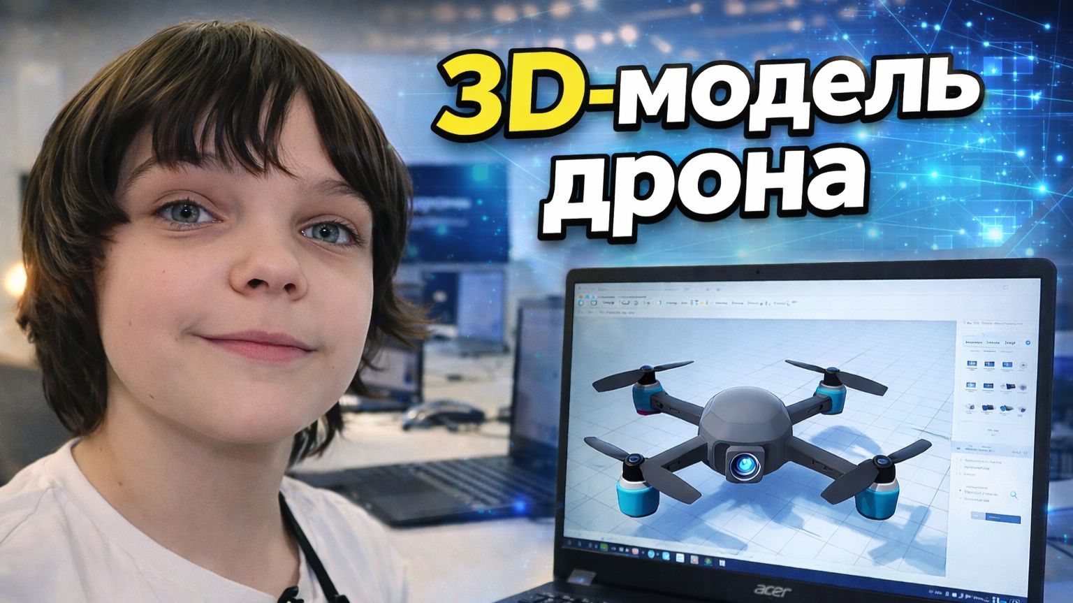 Илья, 9 лет Проект: модель лунохода в Tinkercad ⚙️