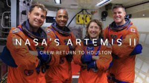 Возвращение экипажа миссии NASA «Артемида-II» в Хьюстон