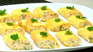 СУПЕР блинчики с сочной начинкой! Настоящее объедение из простых продуктов!