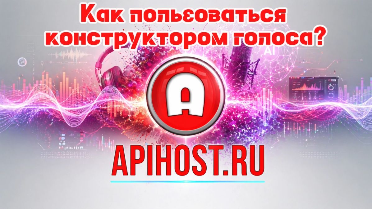 Конструктор голоса: Как пользоваться конструктором голоса на сайте Apihost ?