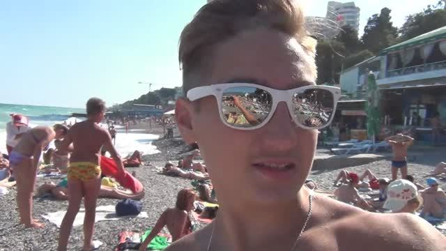 Шторм на Приморском пляже