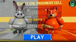 🐇🥕ДЖУДИ И НИК БЕГУТ ИЗ ТЮРЬМЫ #ОББИ #РОБЛОКСА 🦊
