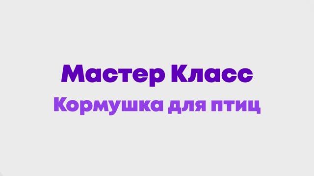 Мастер Класс Кормушка для птиц в детской игровой комнате 2KIDS