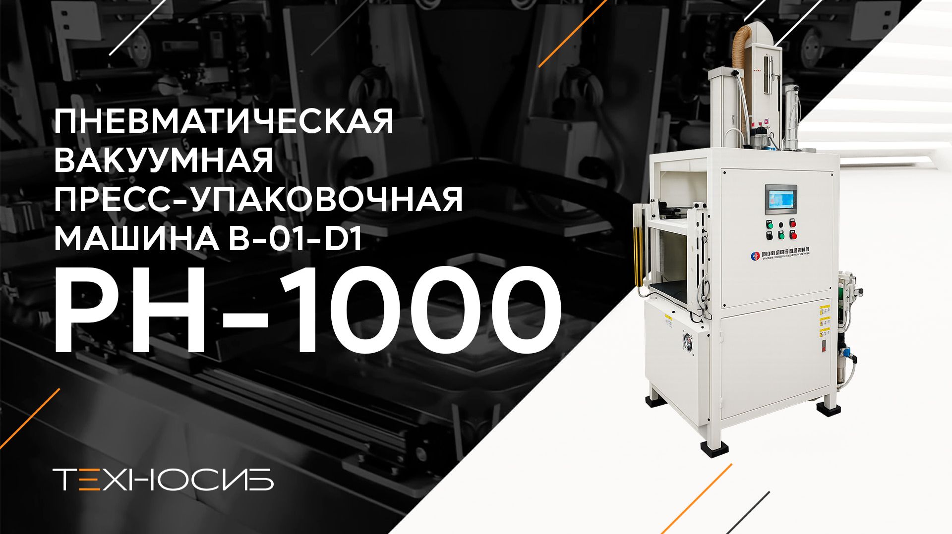 Пневматическая вакуумная пресс-упаковочная машина B-01-D1
