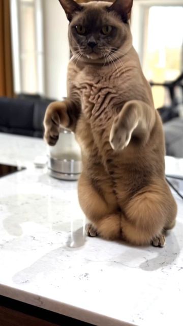 А вы ожидали такое от обычной кошки? 🐱