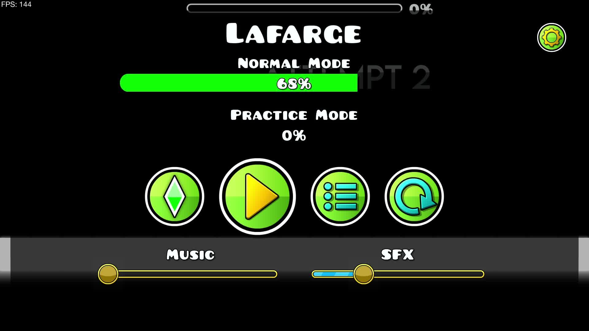 Играю в Geometry Dash