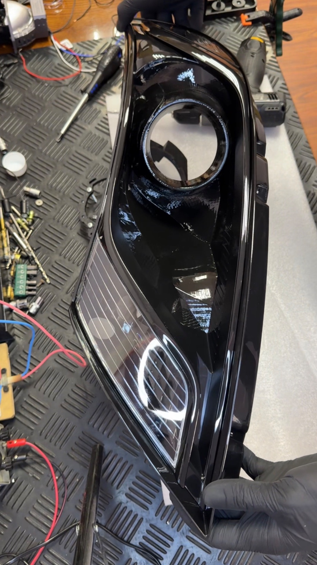 Самая простая установка Biled линз на Киа рио 3