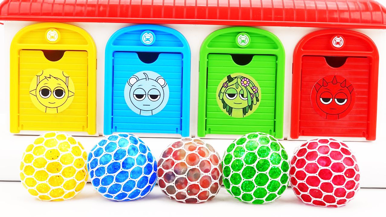 Мультики для малышей. Веселые гаражи Спрунки с яркими игрушками. Мультики для детей смотреть онлайн.