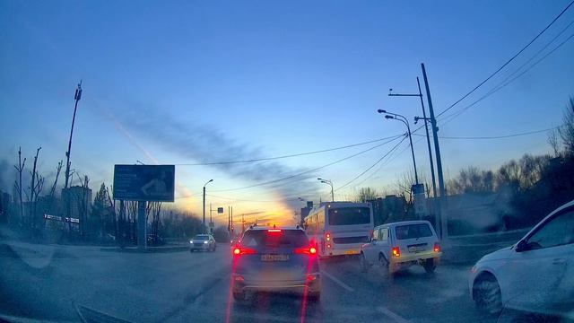 Боровский → «Гармония» → гостиница «Нефтяник» → Киевская. Тюмень 13 апреля 🚗