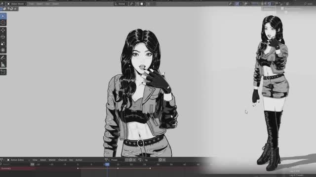 How I Made A 3D Manga Style Game Character! - Crzyzhaa