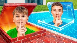 Я построил 4 СЕКРЕТНЫЕ комнаты в ОДНОМ ЦВЕТЕ!