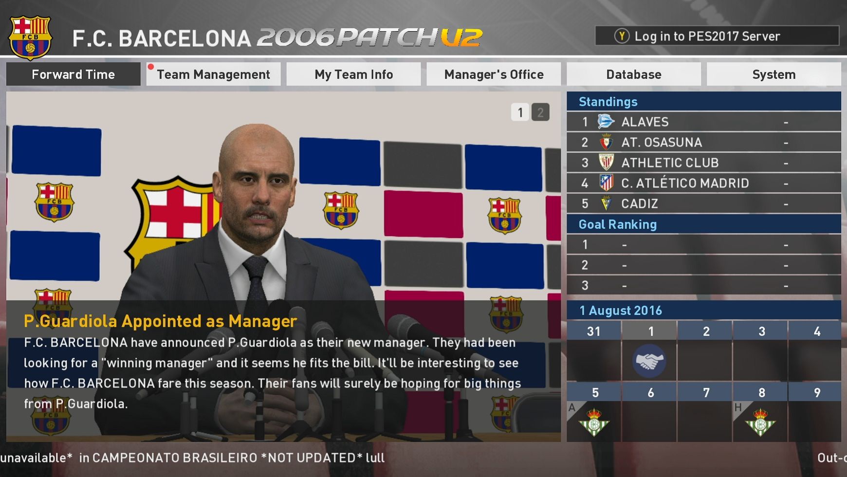 Barcelona 2006  [PES 2017 - PC] 2006 Patch V2  -  #1