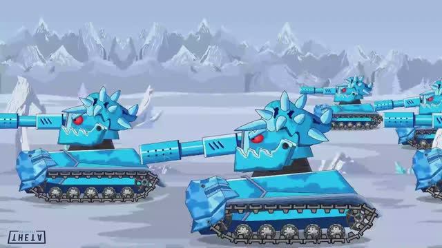 The World Of Fire Tank Vs Ice Tank ICE GUSTAV Vs FIRE GUSTAV  Cartoons About Tanks