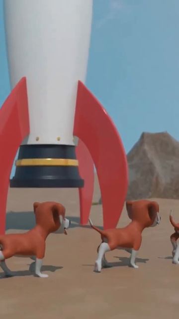 Десять весёлых щенят