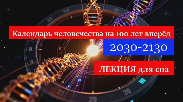 Календарь человечества на 100 лет вперёд (2030-2130) | Лекция для сна