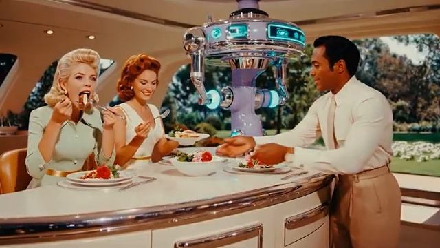 2 часа весны в роскошных пригородах 1950-х, расслабляющий ретро-научно-фантастический джаз