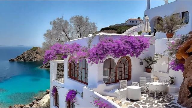  Greek Island Escape  Aegean Sea Chillout Music  Cinematic Turquoise Waters
