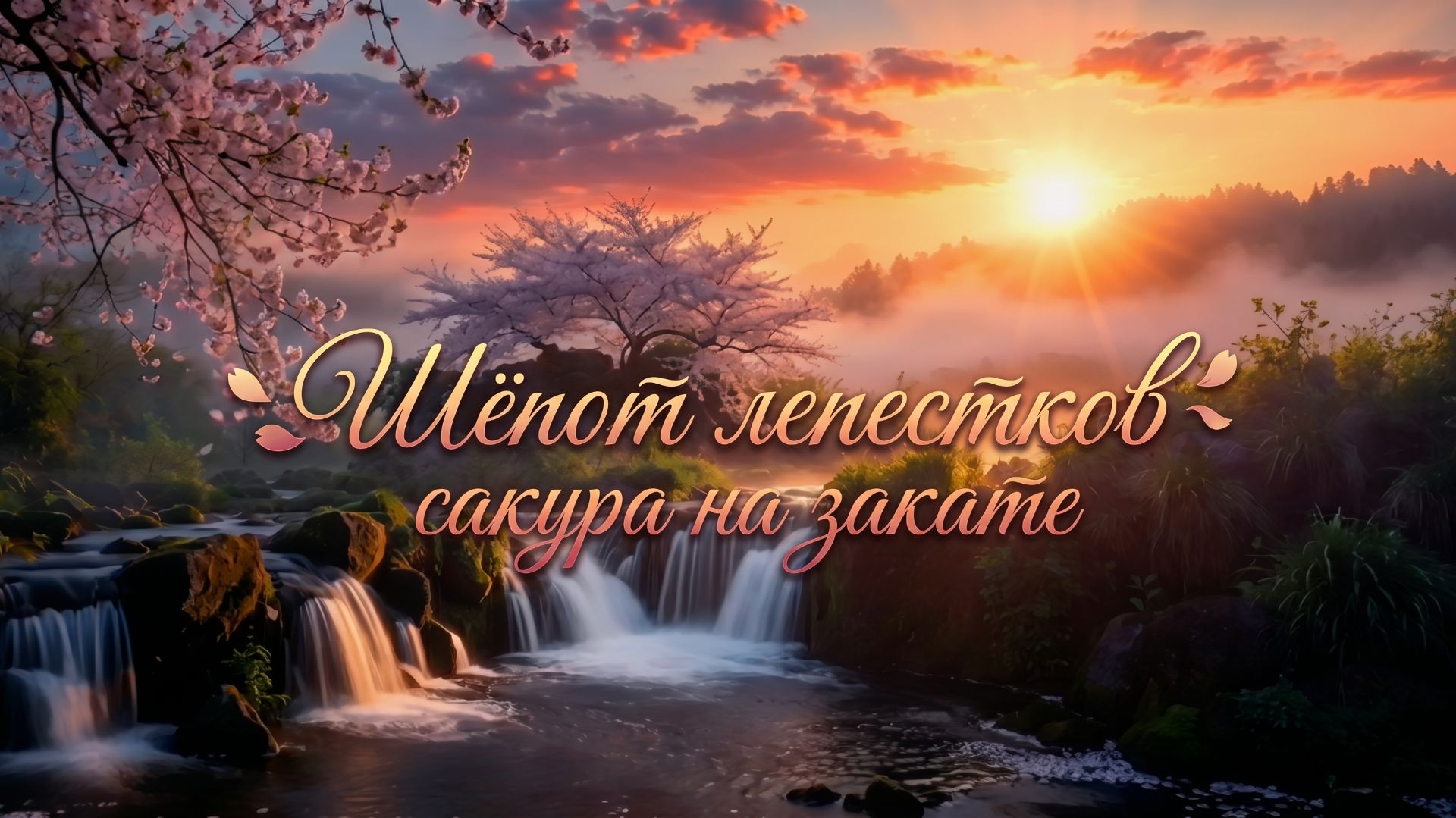 Шёпот лепестков: сакура на закате