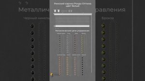 римский карниз Рондо белый