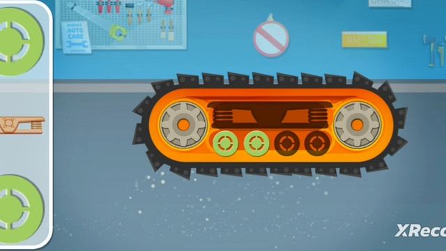 Лечим» трактор! Ремонт ДВИГАТЕЛЯ, ГУСЕНИЦ ковша (Детский мультик/игрушка)