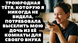 Мы же родня! — кричала тётя Света, требуя, чтобы моя взрослая дочь спала в гостиной ради её внука