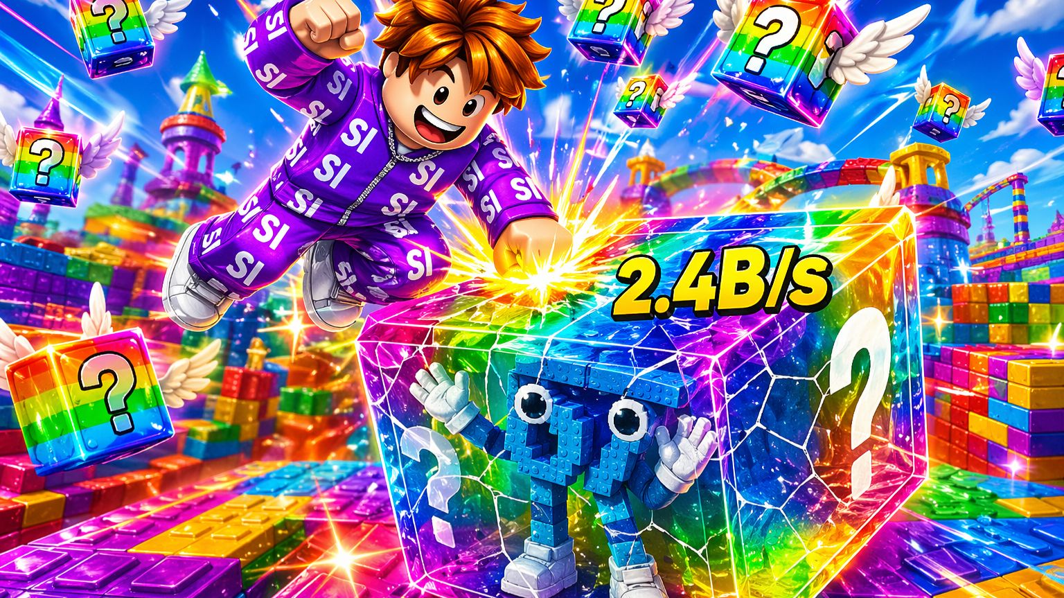 Я ОТКРЫЛ 999 ЛАКИ БЛОКОВ В РОБЛОКС И ВЫПАЛО ЭТО... 😱 ЧТО МНЕ ВЫПАЛО?! НОВОЕ ВИДЕО ROBLOX