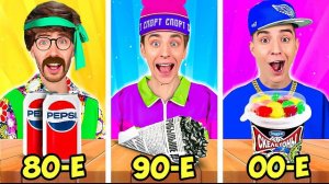 Пробуем ЕДУ из ПРОШЛОГО Челлендж ! Видео Влада Бумага а4 А 4 Bumaga