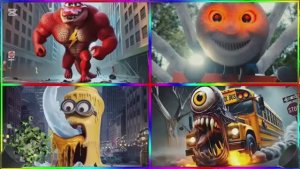 МУЛЬТИК ДЛЯ ДЕТЕЙ Человек-Паук против Миньонов EXE и Дома Монстра 🕸️😱 БИТВА ГЕРОЕВ