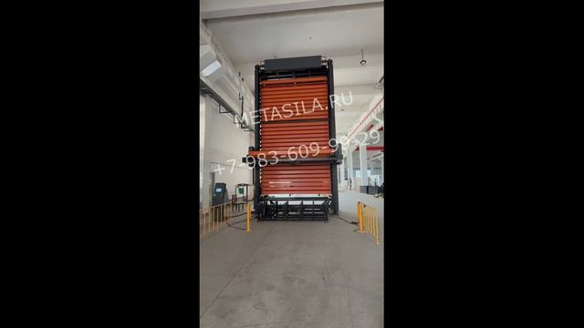 Стеллажный кран- штаблёр, модель 15 полок