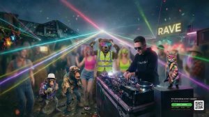 Рейв в деревне 24/7. Звёзды над головой, бас в груди. Кошачий продюсер и команда "рвут танцпол"