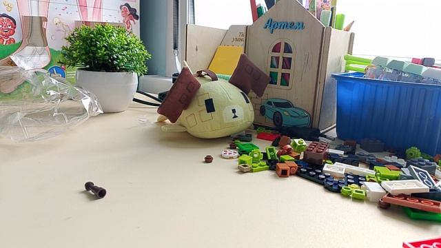 собираю Lego набор по Minecraft