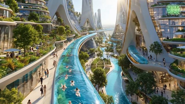 Технологии будущего и умные Эко-города| 1 час кинематографического научно-фантастического эмбиента4K
