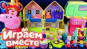 АСМР ИГРУШКИ ИЗ МУЛЬТИКА СВИНКА ПЕППА ДЛЯ ДЕТЕЙ 🐷! ИГРУШЕЧНЫЙ ПАРК АТРАКЦИОНОВ ПЕППЫ 2